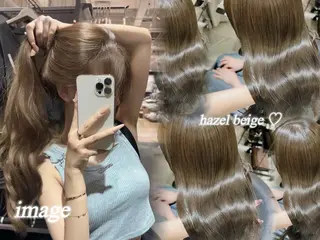 ロング カラー 韓国レイヤー×モテ髪 /MITSUKI🤍のヘアスタイル