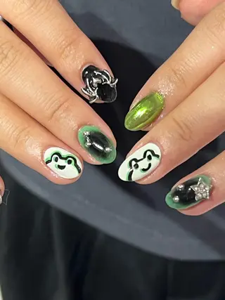 ネイル Hata nail 🎀個性派ニュアンスのネイルデザイン