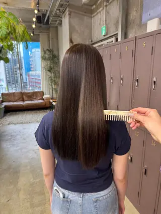 ロング 森田遥奈/透明感カラ ー/似合わせカットのヘアスタイル