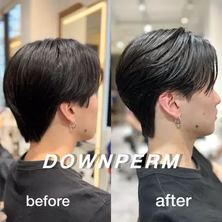 ショート メンズ 【メンズ特化✨】 縮毛矯正/千原涼麻のヘアスタイル