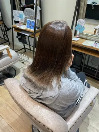 カラー 暖色🍎透明感カラー 🩵小林かりんのヘアスタイル