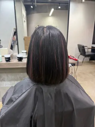 カラー ルシ🌈/ハイトーン デザインカラー/町田のヘアスタイル