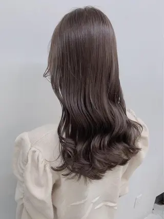 セミロング ブリーチ✖️ 縮毛LANDのヘアスタイル