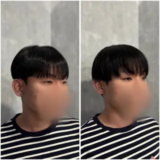 ショート パーマ メンズ 韓国メンズヘア/ ダウンパーマ/歩夢のヘアスタイル