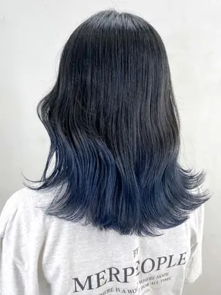 セミロング パーマ ヘアアレンジ ITbyALBUM 八王子店のヘアスタイル