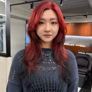 ロング カラー 🍒暖色カラー🍒 渋谷/YUUのヘアスタイル