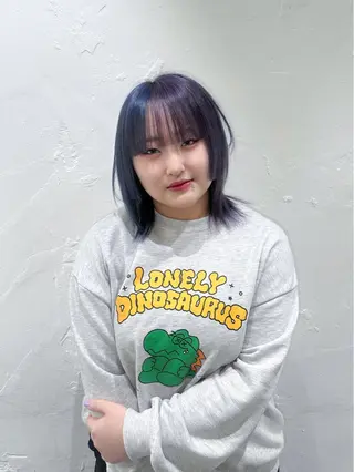 ミディアム カラー 🐺ウルフオタク🐺 ハイトーン/moeのヘアスタイル