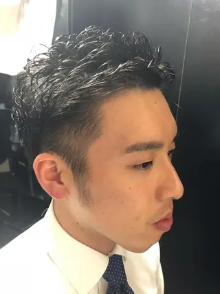 ショート パーマ 斉田 大輝のヘアスタイル
