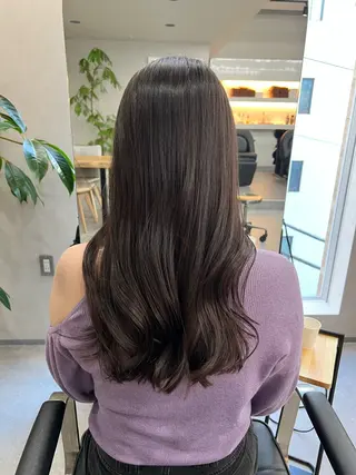 カラー 艶ボブ🤎ボブパーマ 透明感カラー\メンズのヘアスタイル