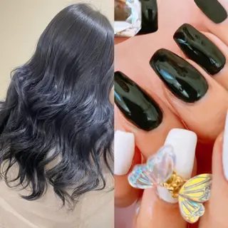 ロング カラー ネイル ☁️BLITZ 🎀笠原雪音🎀のネイルデザイン