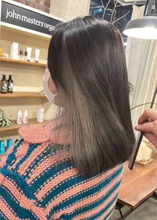 セミロング カラー hair&spa ciel所属・hair&spa ciel/川島　空のヘアスタイル