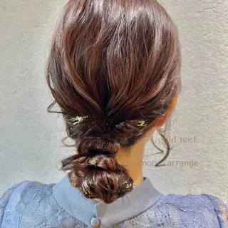ミディアム ヘアアレンジ charm《銀座》 ヘアセット/縮毛矯正のヘアスタイル