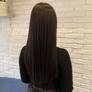 ロング カラー 濱地 美乃理のヘアスタイル