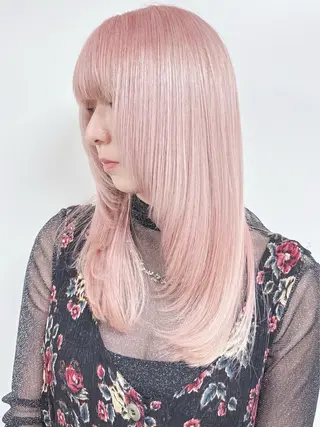 セミロング モリオフロムロンドン原宿本店所属・ショート/ボブ/ハイ トーン/Nanahaのヘアスタイル