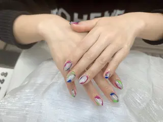 ネイル 【パラジェル・フィルイン】 T&BNAIL STUDIO所属・ナ サギ ロング無制限中のネイルデザイン