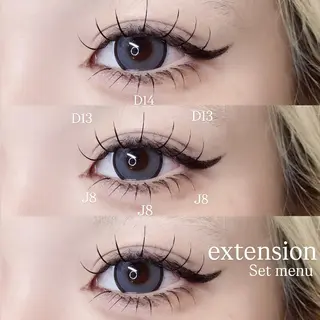 マツエク・マツパ Mell Yuuna ♡パリエク /束感のマツエク・マツパデザイン