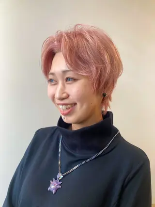 ショート カラー icie所属・大阪ヴィーガンサロン KANAKOのヘアスタイル