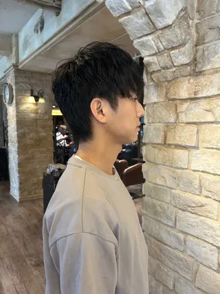 メンズ Mei /オリーブ カラー/アレンジのヘアスタイル