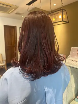 セミロング カラー YUI/レイヤー/ ハッシュカットのヘアスタイル
