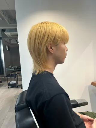 ミディアム カラー メンズ SYUYA/パーマ/ マッシュスタイル特化のヘアスタイル