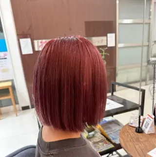 ミディアム カラー 浅野 玲子のヘアスタイル