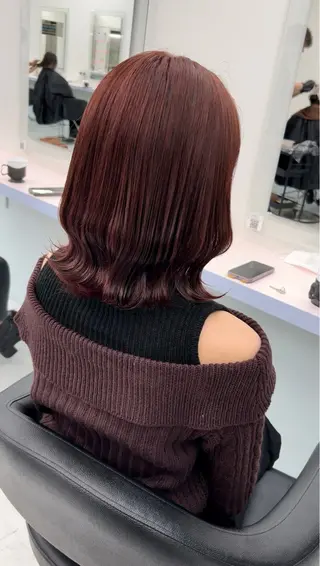 ミディアム カラー パーマ ヘアアレンジ メンズ 🤍透明感カラー🤍 ブリーチ🤍AINEのヘアスタイル