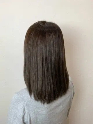 ミディアム 縮毛矯正&髪質改善/ きょうの🐺のヘアスタイル