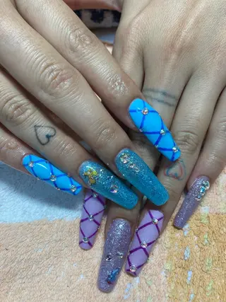 ネイル rukianail 新里のネイルデザイン