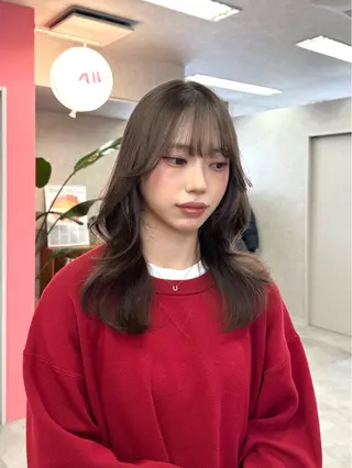 セミロング カラー ヘアアレンジ Hz【ヘルツ】 masakiのヘアスタイル