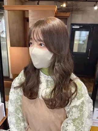 ロング カラー 梅田美容室 山崎海波のヘアスタイル