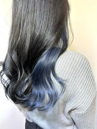 ロング カラー ブリーチ毛対応酸性 ストレート🌈サキのヘアスタイル