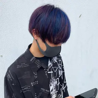 カラー メンズ like みやびのヘアスタイル