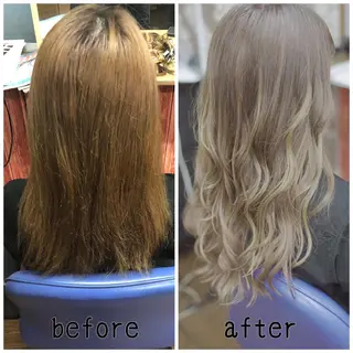 ロング カラー ヤナ マネージャーのヘアスタイル