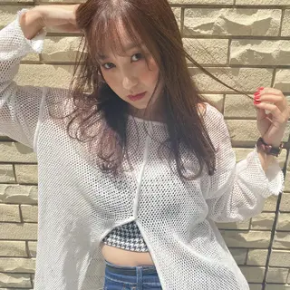 セミロング カラー 髪質改善/ブリーチ 田代 龍我のヘアスタイル