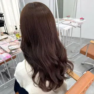 ロング カラー ヘアアレンジ ブリーチなしカラー /ベージュ/安形翔のヘアスタイル