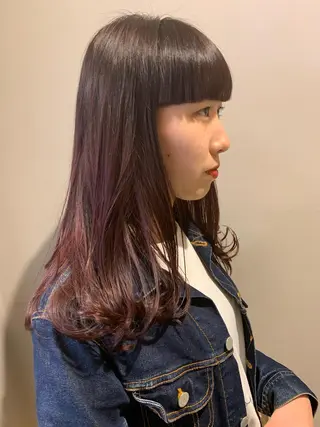 セミロング 【美容室が苦手な方 専問美容室】MIHOのヘアスタイル