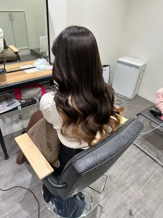ロング カラー 艶髪レイヤー上田 紗也🇰🇷💗のヘアスタイル
