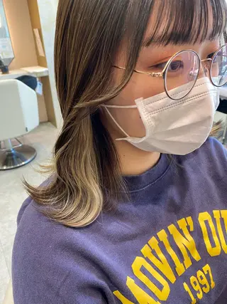 ロング カラー 店長/mao/ 前髪/顔周りカットのヘアスタイル