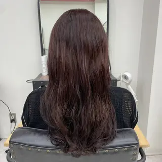 ロング カラー パーマ ななみ.⋆𝜗𝜚 艶カラー/まつパのヘアスタイル