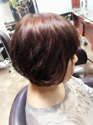 ショート カラー 星 沙織のヘアスタイル