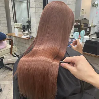 ロング カラー パーマ ヘアアレンジ メンズ キッズ ネイル マツエク・マツパ アイブロウ 透明感ワンカラー梅田 ダブルカラー/川上のヘアスタイル
