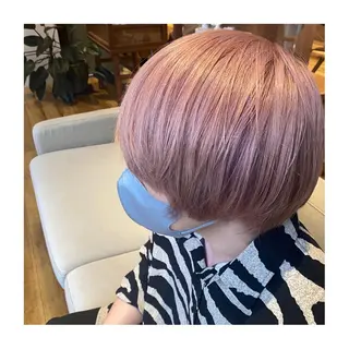 ショート カラー メンズ 小國 綾かのヘアスタイル