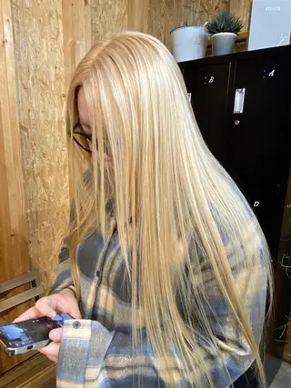 ロング 💕モテベージュ 🧡NANAKO🧡のヘアスタイル