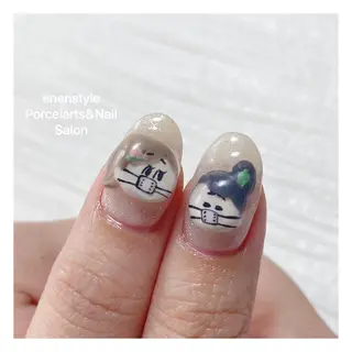 ミディアム ネイル 👑enen style👑のネイルデザイン