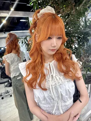 ロング ヘアアレンジ 宮城 ほのかのヘアスタイル