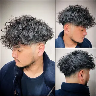 ショート パーマ メンズ 六本木ビジネスヘア HIROGINZAのヘアスタイル