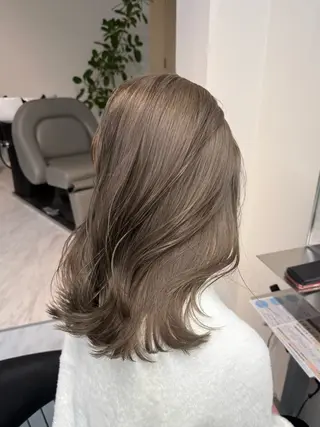 ミディアム カラー BEL所属・ami🌙 透明感/ハイトーンのヘアスタイル
