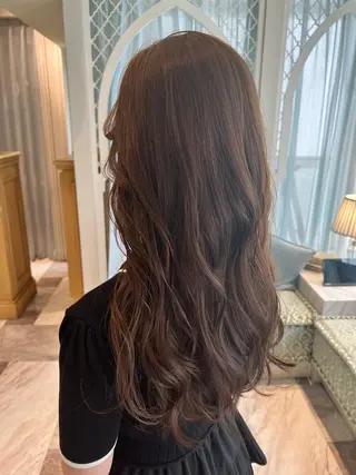 カラー 木屋元一/透明感 /前髪/韓国ヘアのヘアスタイル