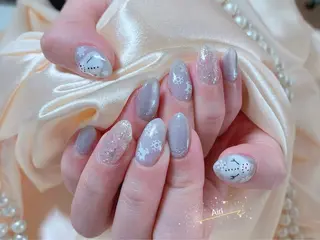 ネイル ネイルサロンAiri 長さ出し·シンプルのネイルデザイン