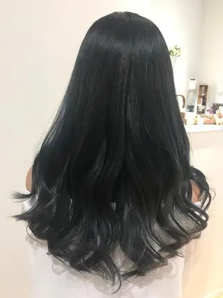ロング カラー ヘアアレンジ SiiＱbyLuca所属・鈴木 まりやのヘアスタイル